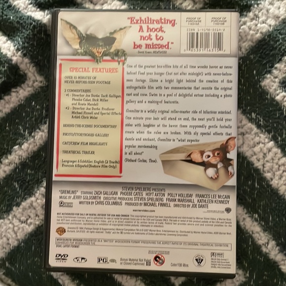 Steven Spielberg gremlins special edition dvd in great condition - Picture 2 of 2